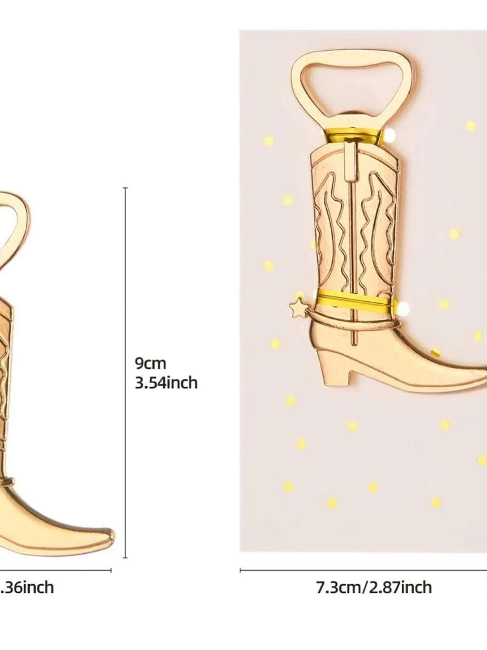 Gold Cowboy Boot Bottle Opener - so cool NWT